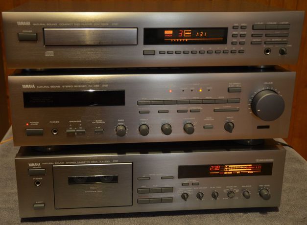 Wieża YAMAHA CDX-550E RX-450 KX-330 Tytan zestaw stereo