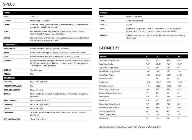 Giant Reign 29 SX 2022 - Rozmiar M - Enduro - Cena katalogowa 21995 zł