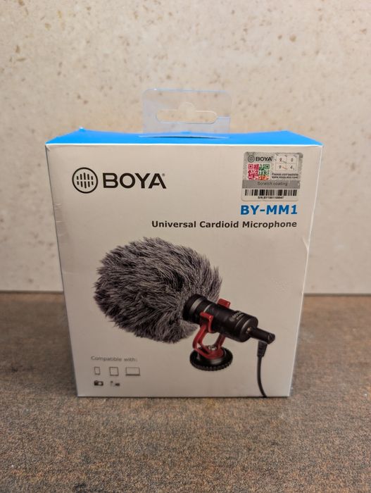 Nowy mikrofon BOYA BY-MM1 (dynamiczny) - nigdy nie używany