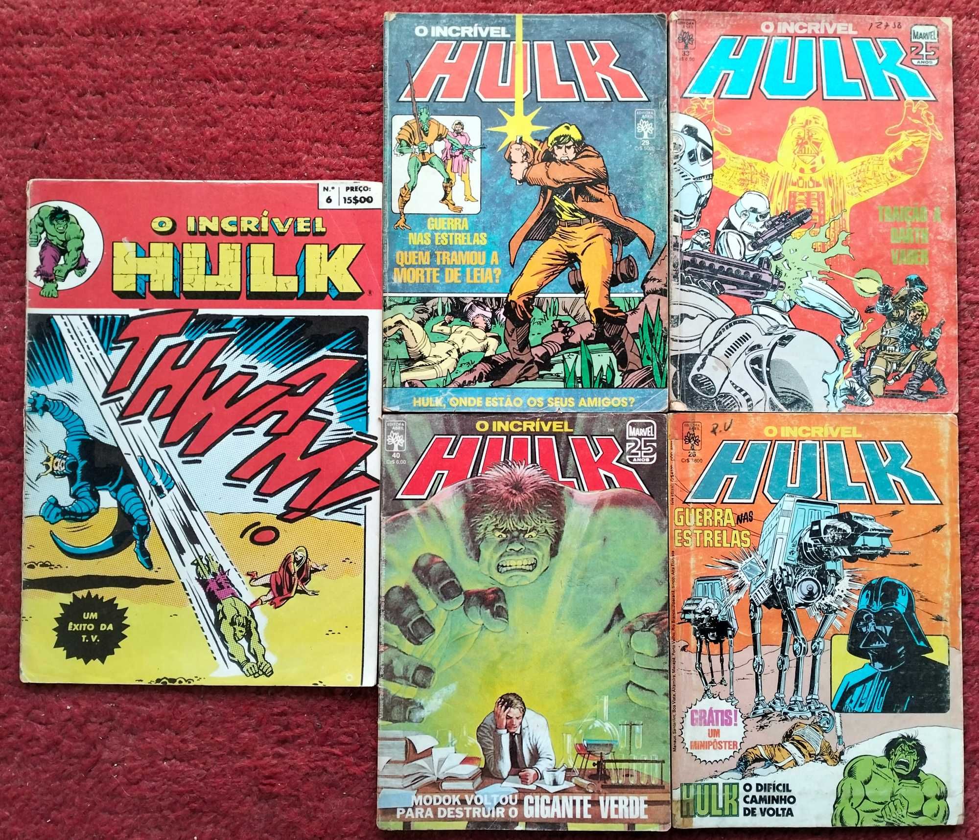 BD O Incrível Hulk - 27 revistas