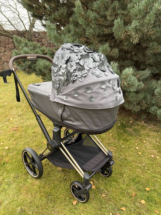 Cybex Priam Lux Rose Gold Simply Flowers Grey