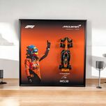 АРТ Рамка 2в1 з Bburago F1 McLaren MCL38 2024 1/43 #81 Oscar Piastri