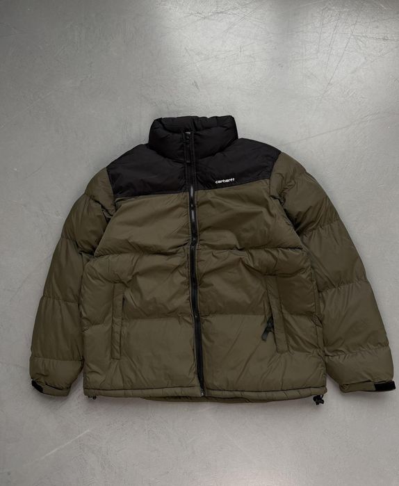 Carhartt Куртка зимова хакі з білим лого