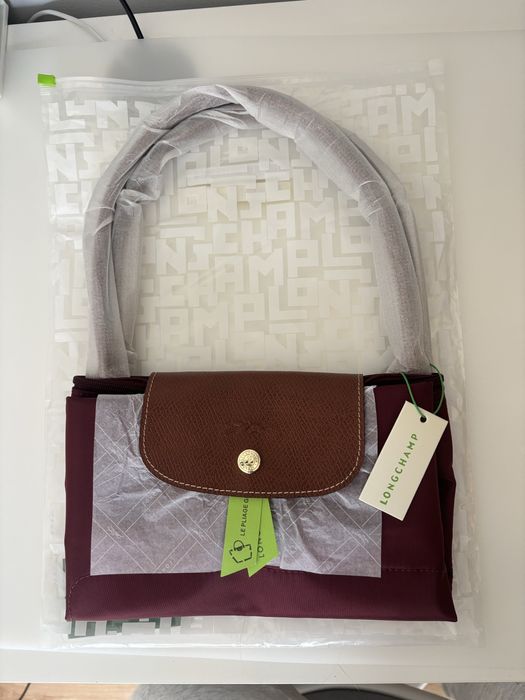 Bolsa Longchamp Le Pliage original, tamanho L Bordeaux