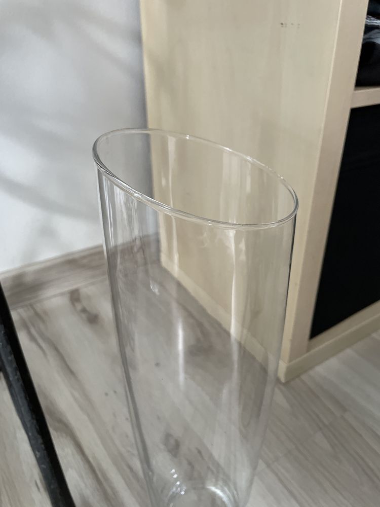 Wazon szklany 40 cm przekroj 12 cm