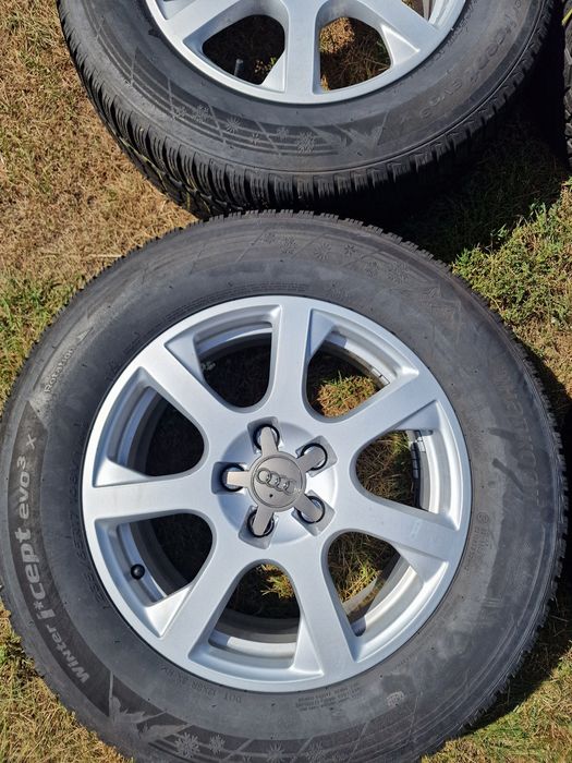 Alufelgi 5x112 17 Audi Skoda Vw z oponami zimowymi