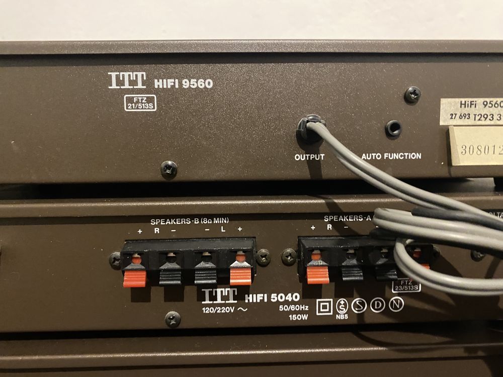 Комплект підсилювач тюнер дека ITT