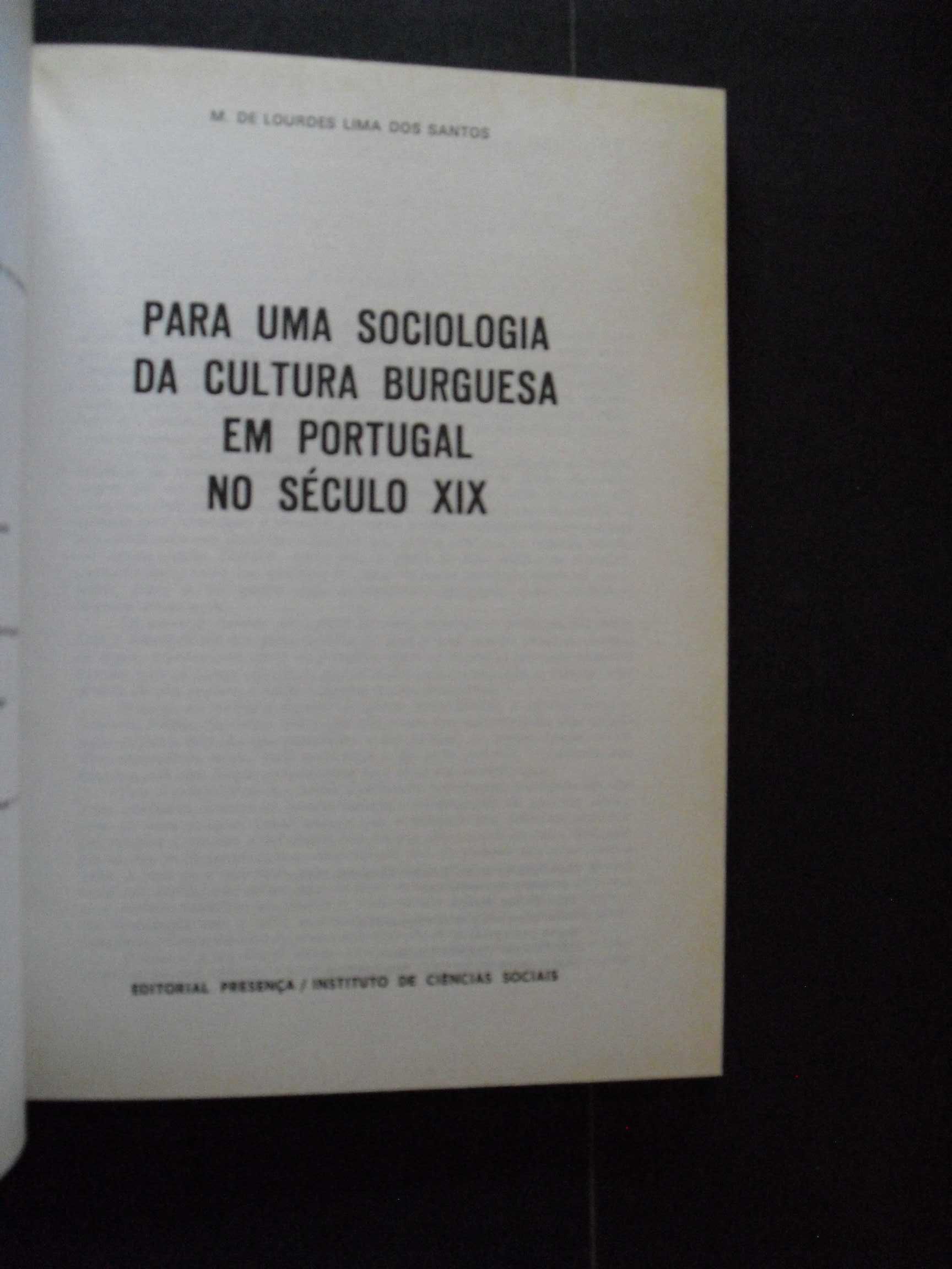 Santos (Maria Lima dos);Para uma Sociologia da Cultura Portuguesa
