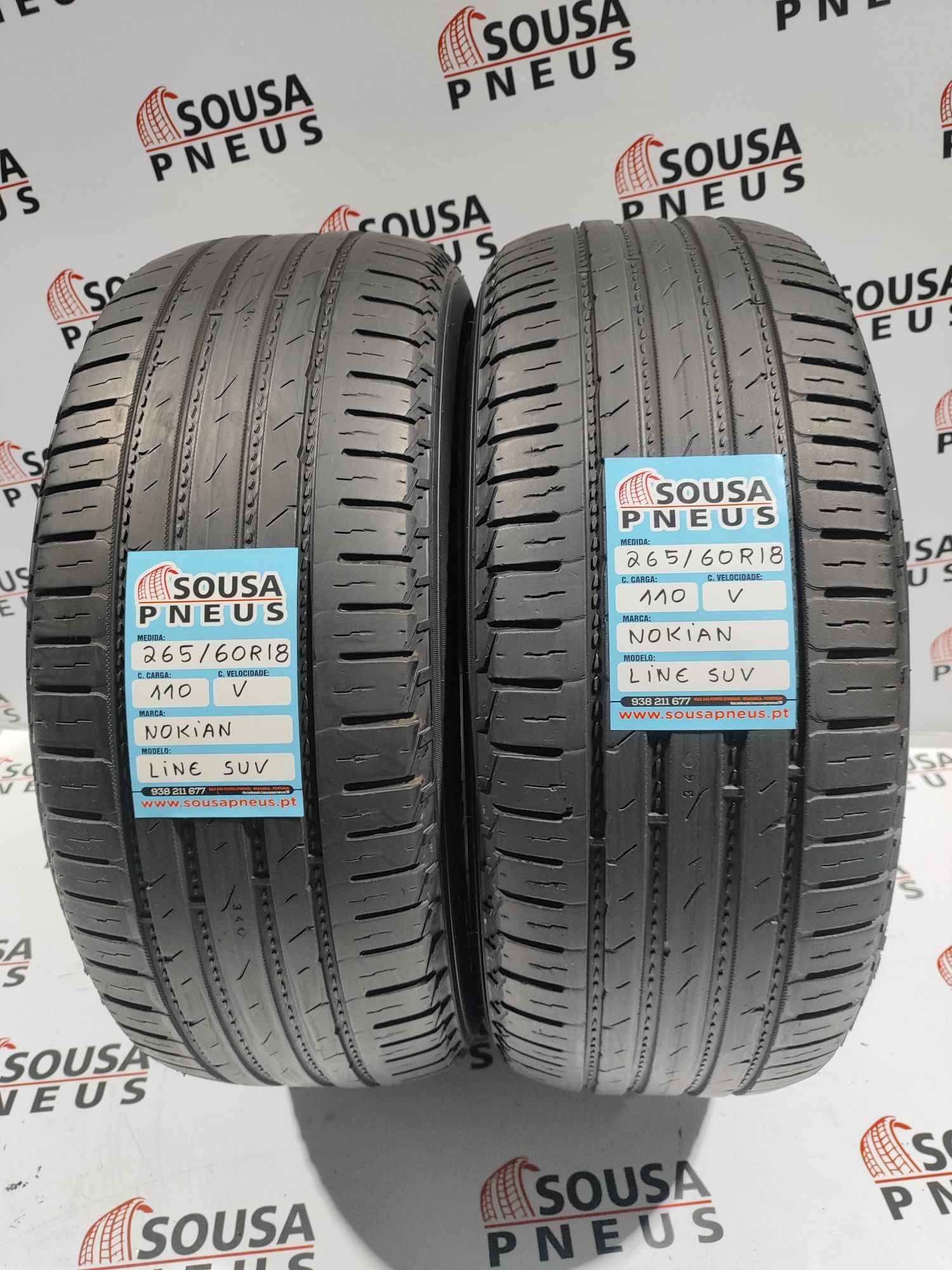 110 Euros 2 pneus 265-60R18 Nokian - Oferta dos Portes