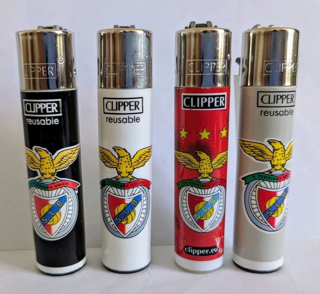Isqueiros Clipper do Clube do Benfica
