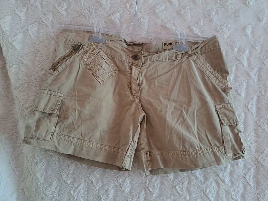 Spodenki cargo khaki