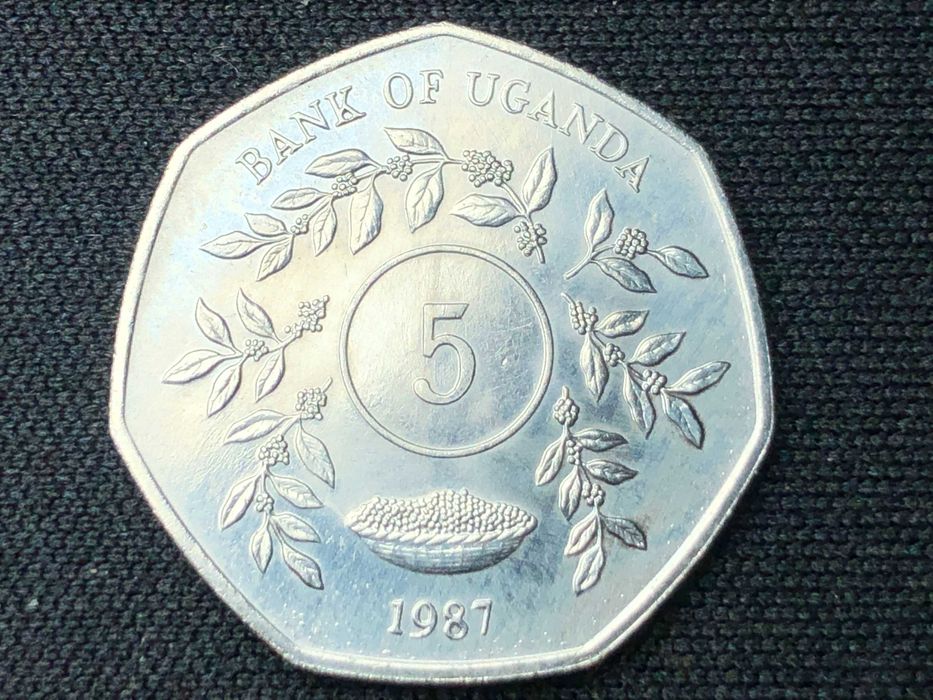Lote Países Africanos - Moeda Shilling - UGANDA - 2 Moedas de 1987