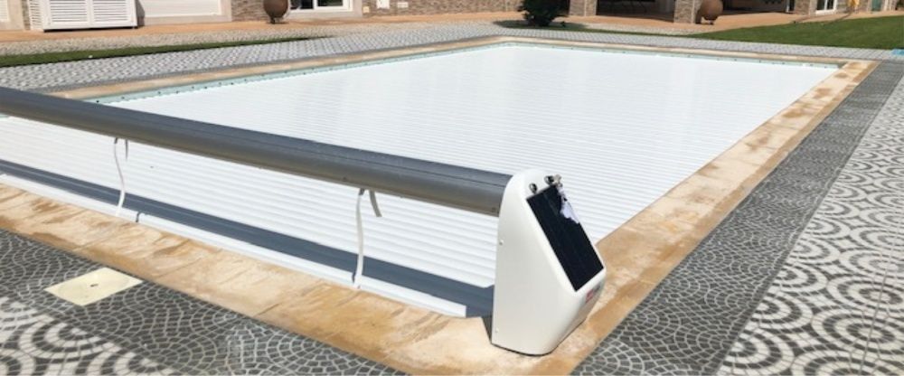 Cobertura de Segurança solar piscinas, laminas