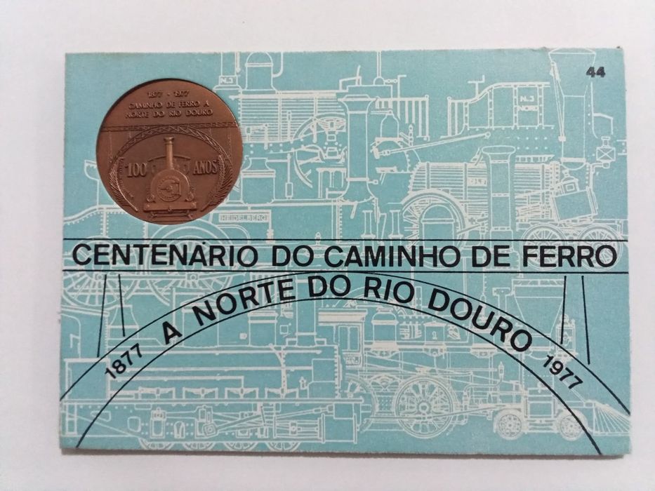 Filo-Medalhística - 1º Centenário do Caminho de Ferro a Norte do Rio D