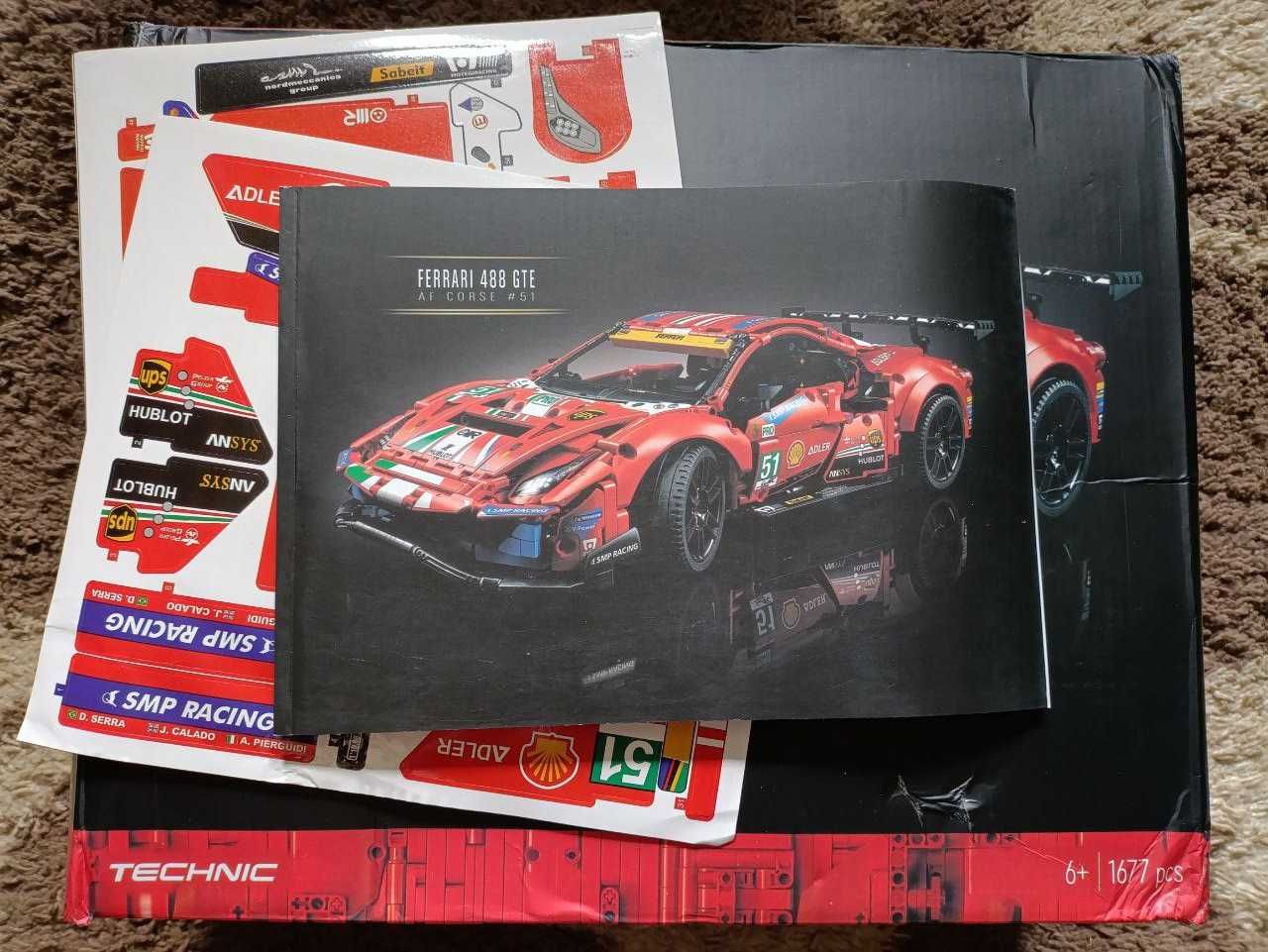 Конструктор Ferrari 488 GTE “AF Corse #51” | 42125 | Сумісний з Lego