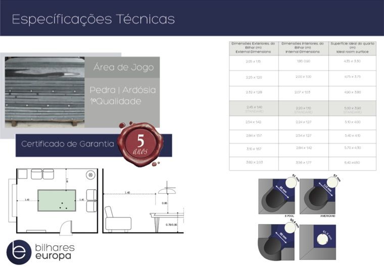 Bilhar Usado Restaurado cor pano escolha Entrega e montagem Grátis