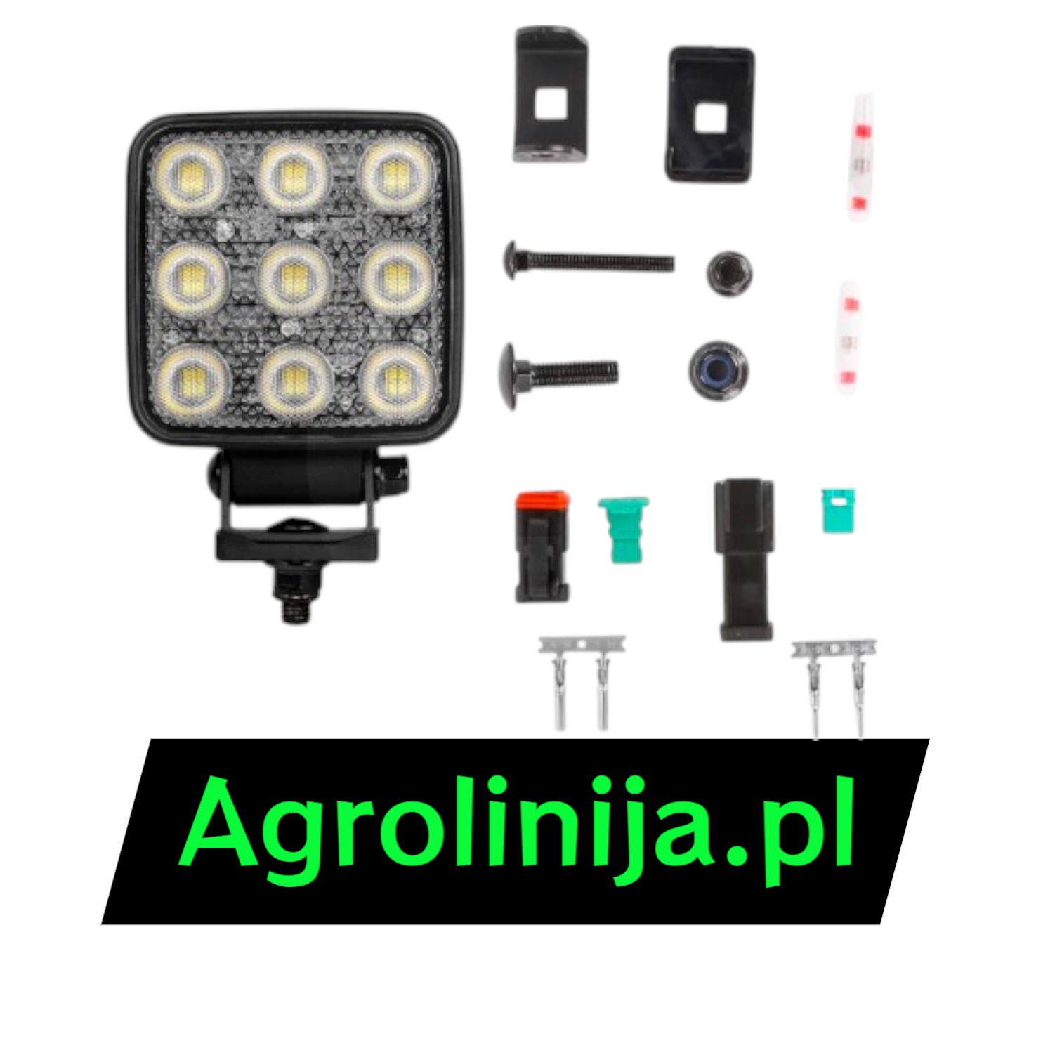 REFLEKTOR ROBOCZY Solidny halogen 12/24V Niemiecki Granit Nowy Wysyłka