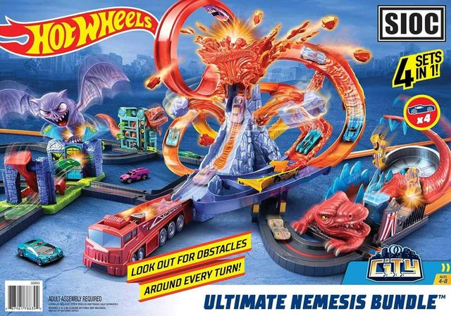 Hot Wheels трек с динозаврами и существами