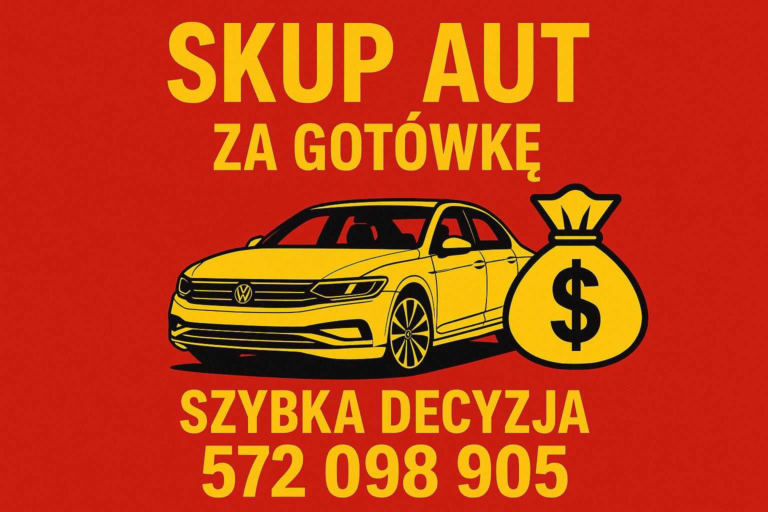 Skup Aut Samochodów Gotówka od ręki Każdy stan Odbiór dziś! 24/7