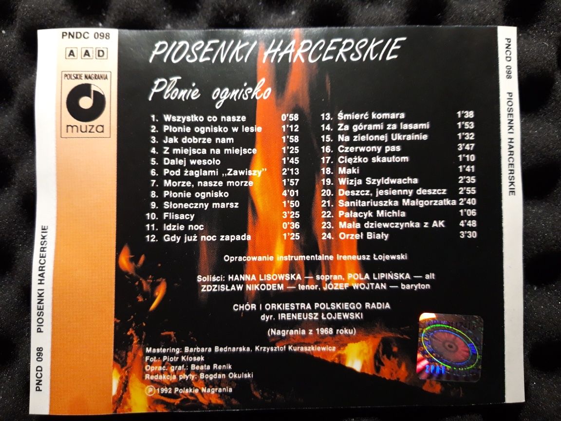 Piosenki Harcerskie - Płonie Ognisko (CD, 1992)