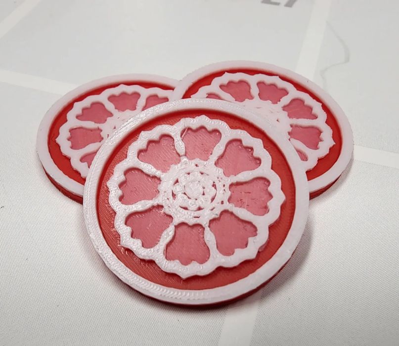 Peça Pai Sho Lótus Branco Avatar (ATLA)