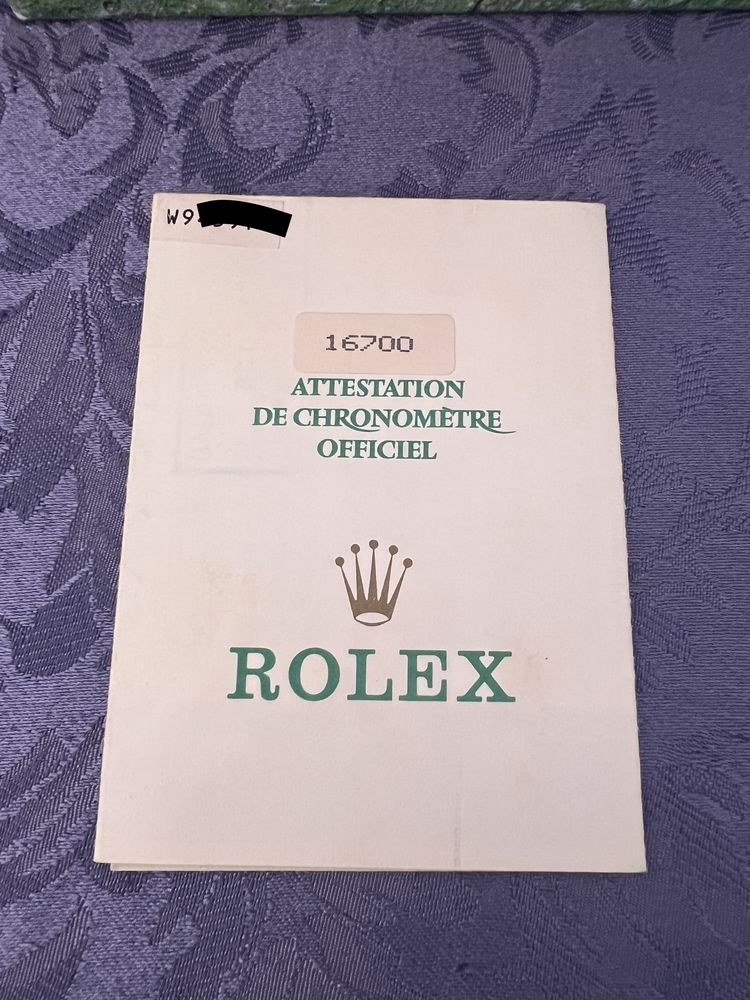ROLEX GMT-MASTER 16700 c/ Documentos e Certificado
