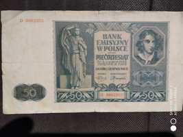 Banknot 50 pln, 1941 seria D