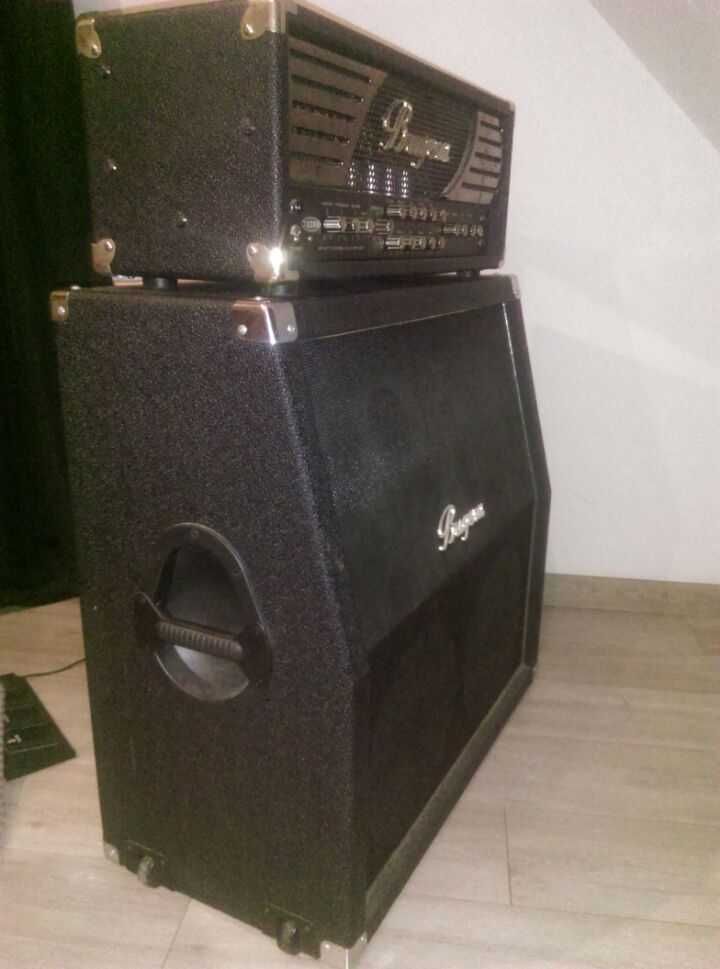 sprzedam wzmacniacz Bugera 120 wat lampa + kolumna bugera 200 wat