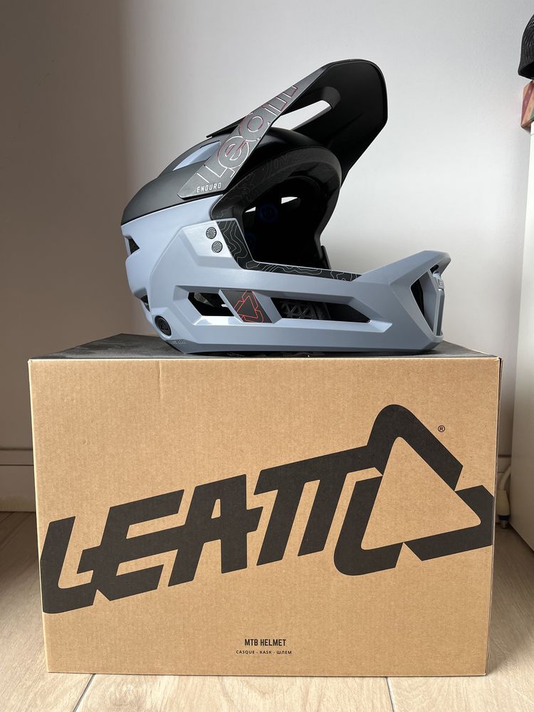 Nowy kask Leatt Enduro 3.0 titanium 3w1 M 55-59