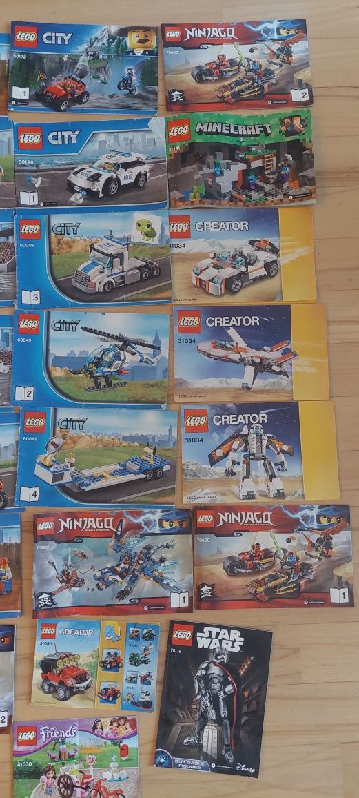 Klocki Lego mieszane 15kg plus instrukcje