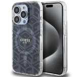Etui Guess IML GCube MagSafe na iPhone 15 Pro - czarne