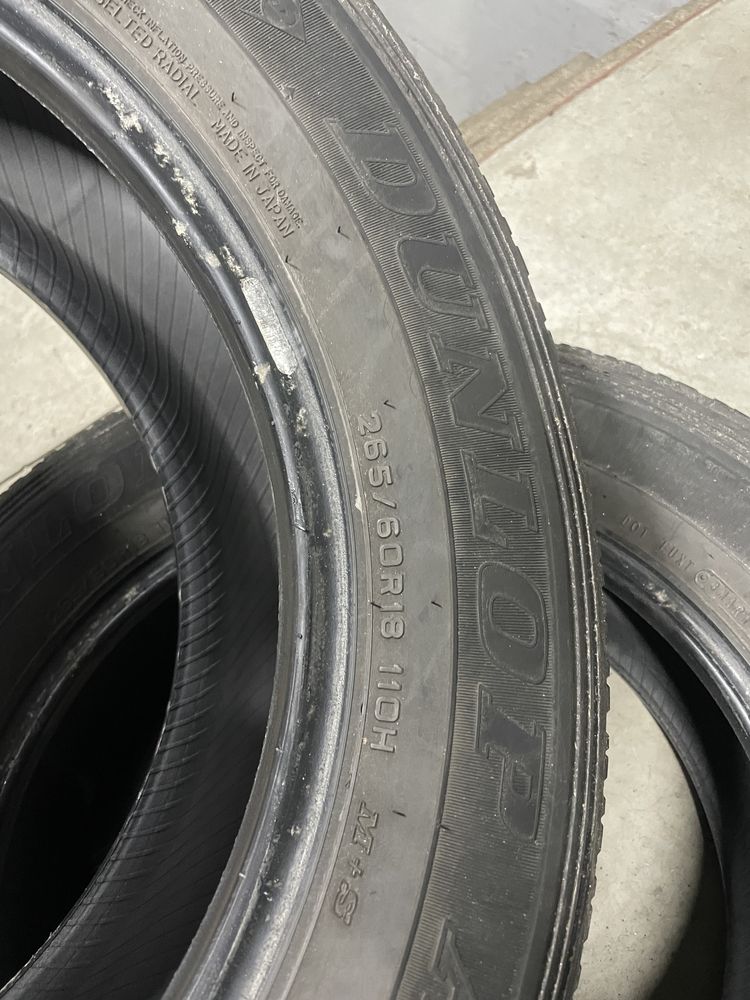 Продам летнюю резину Dunlop AT20  265/60 r18