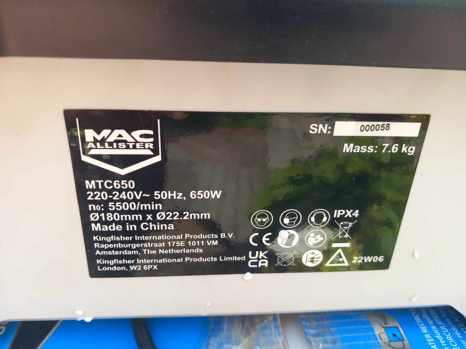 Przecinarka do glazury MacAllister 650 W