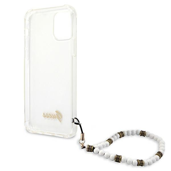 Etui Guess iPhone 12/12 Pro Transparent Hardcase White Pearl