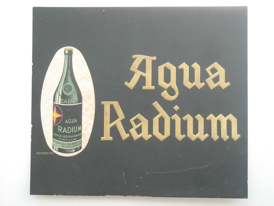 Cartaz Publicitário - Água Radium