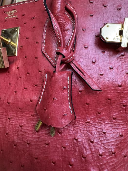 Сумка Біркін страус шкіра