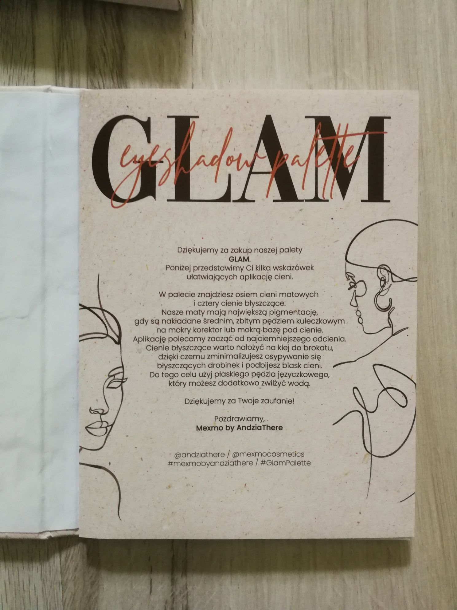 Mexmo paleta cieni Glam + sztuczne rzęsy Ardell Wispies 600