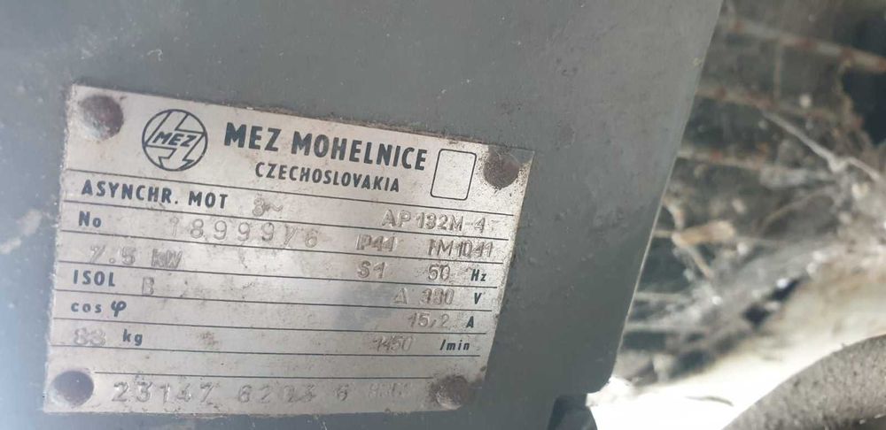 Silnik elektryczny MEZ Mohelnice 7,5 kW Do negocjacji