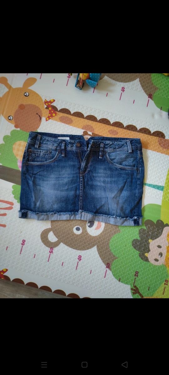 Spódniczka jeansowa mini, Pepe Jeans, L