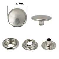 Кнопки металеві для одягу 10 мм