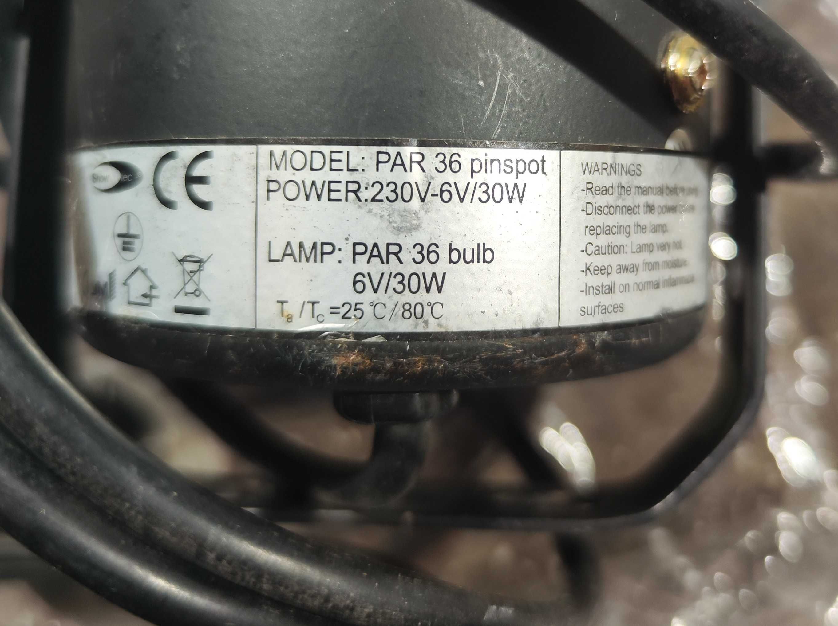 Прожектор PAR 36 Pinspot