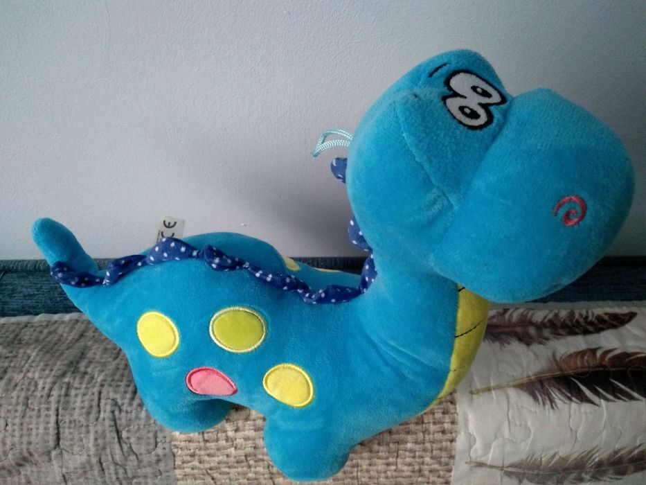 Maskotka pluszowa niebieski Dinozaur