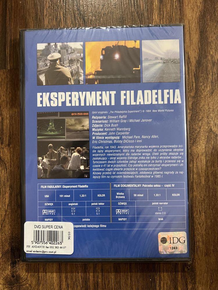 DVD Eksperyment Filadelfia Nowa Folia