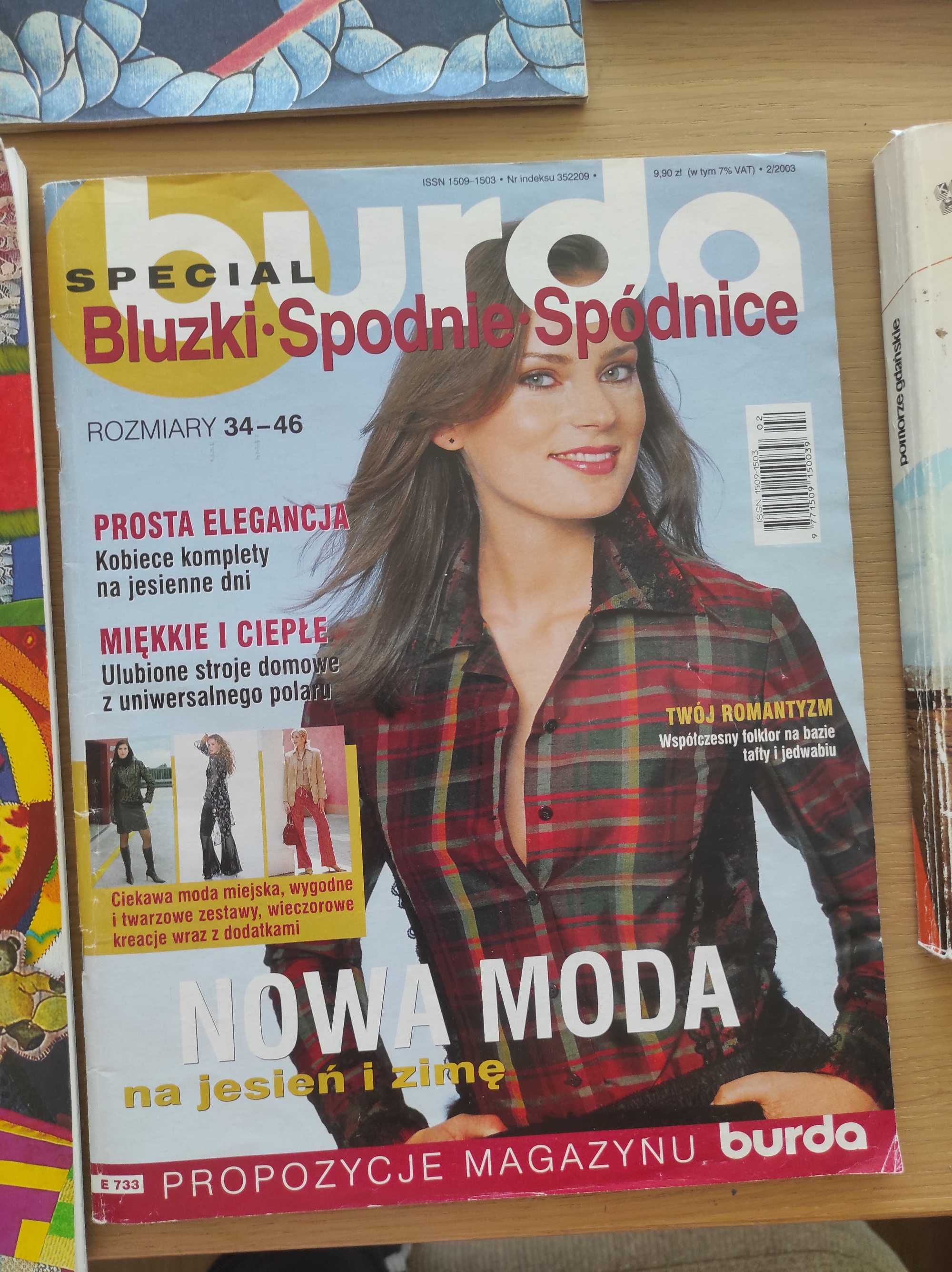 Burda specjal 2/2003 czasopismo z wykrojami