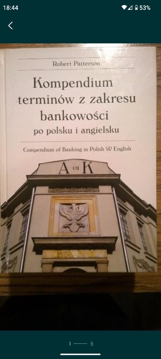 Komplet Bankowosc finanse polsko angielskie kompendium