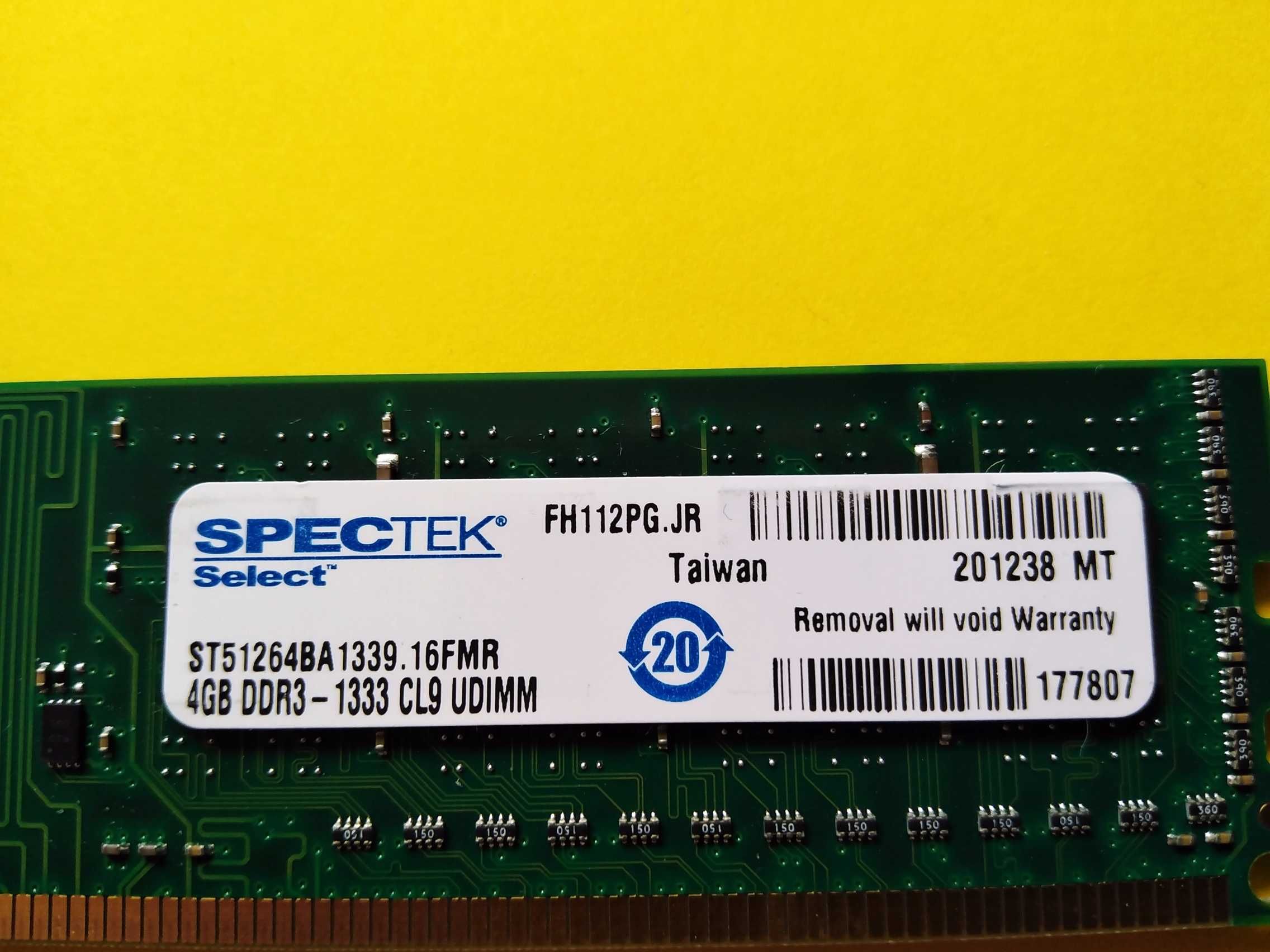 DDR3 4GB SpecTek CruciaL 10600 -Komputer