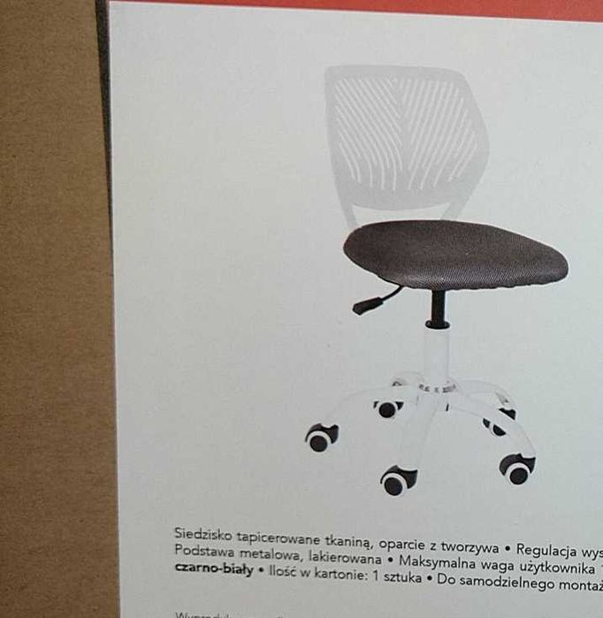 NOWE krzesło fotel obrotowy UNIWERSALNE dla dzieci-młodzież-dorośli