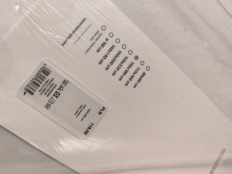 Obrus 130x180 bawełna