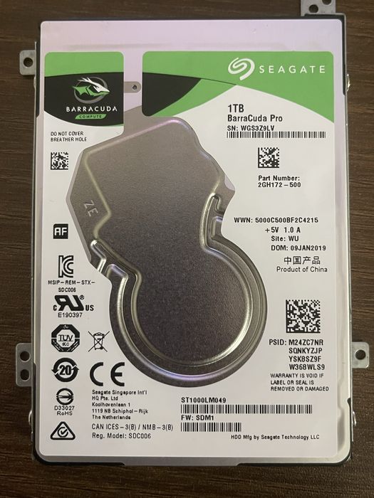 Seagate BarraCuda pro 1tb