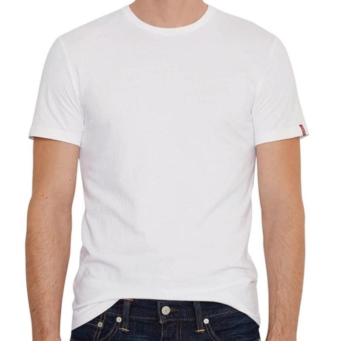 Хлопковая белая футболка левис топ оригинал от Levis